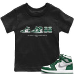 Jordan 1 Gorge Green Sneaker Match Tees Air Jordan 1 Prelude Sneaker Tees Jordan 1 Gorge Green Sneaker Release Tees Kids Shirts