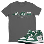 Jordan 1 Gorge Green Sneaker Match Tees Air Jordan 1 Prelude Sneaker Tees Jordan 1 Gorge Green Sneaker Release Tees Unisex Shirts