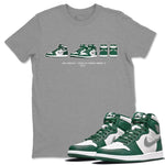 Jordan 1 Gorge Green Sneaker Match Tees Air Jordan 1 Prelude Sneaker Tees Jordan 1 Gorge Green Sneaker Release Tees Unisex Shirts