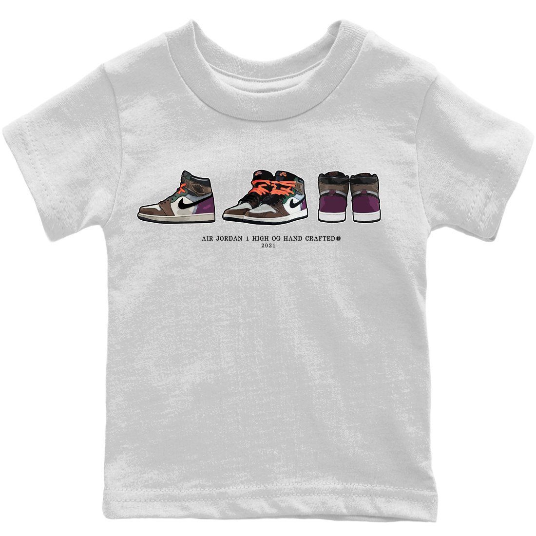 Jordan 1 Hand Crafted Sneaker Match Tees Air Jordan 1 Prelude Sneaker Tees Jordan 1 Hand Crafted Sneaker Release Tees Kids Shirts