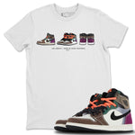Jordan 1 Hand Crafted Sneaker Match Tees Air Jordan 1 Prelude Sneaker Tees Jordan 1 Hand Crafted Sneaker Release Tees Unisex Shirts