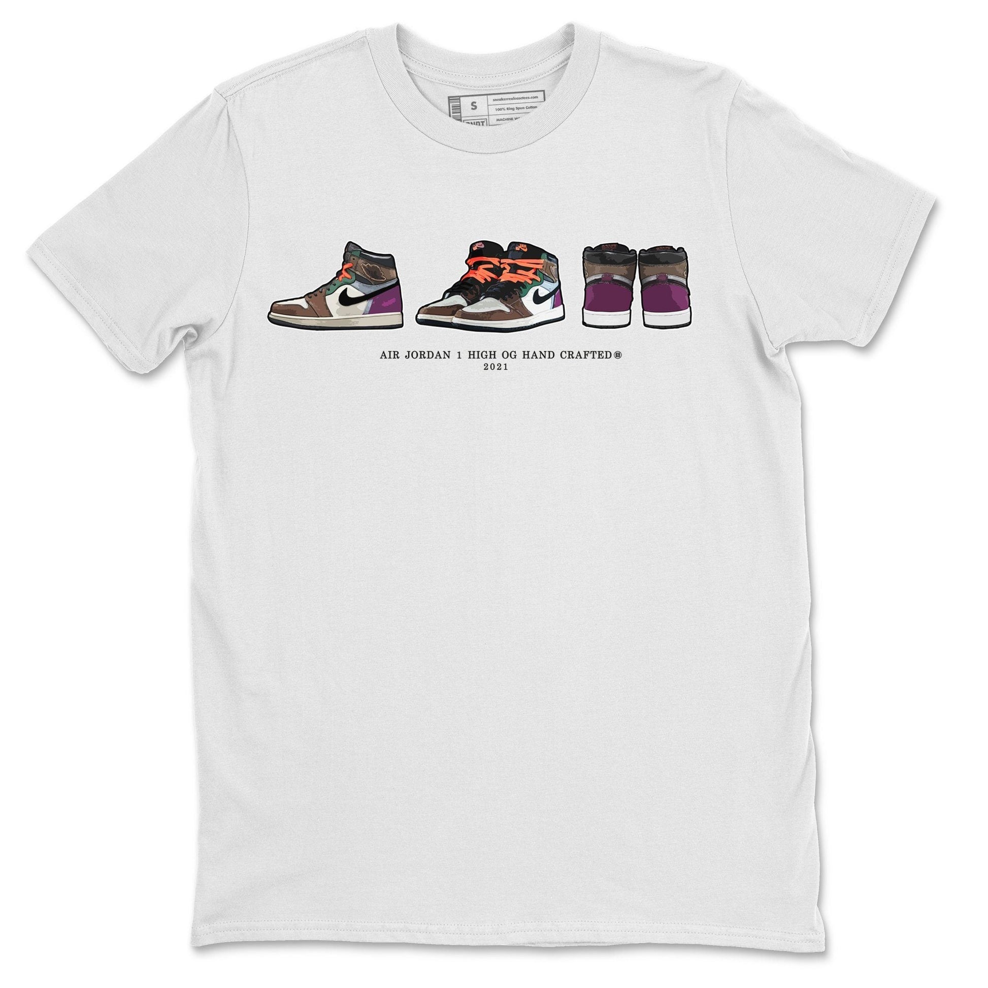 Jordan 1 Hand Crafted Sneaker Match Tees Air Jordan 1 Prelude Sneaker Tees Jordan 1 Hand Crafted Sneaker Release Tees Unisex Shirts