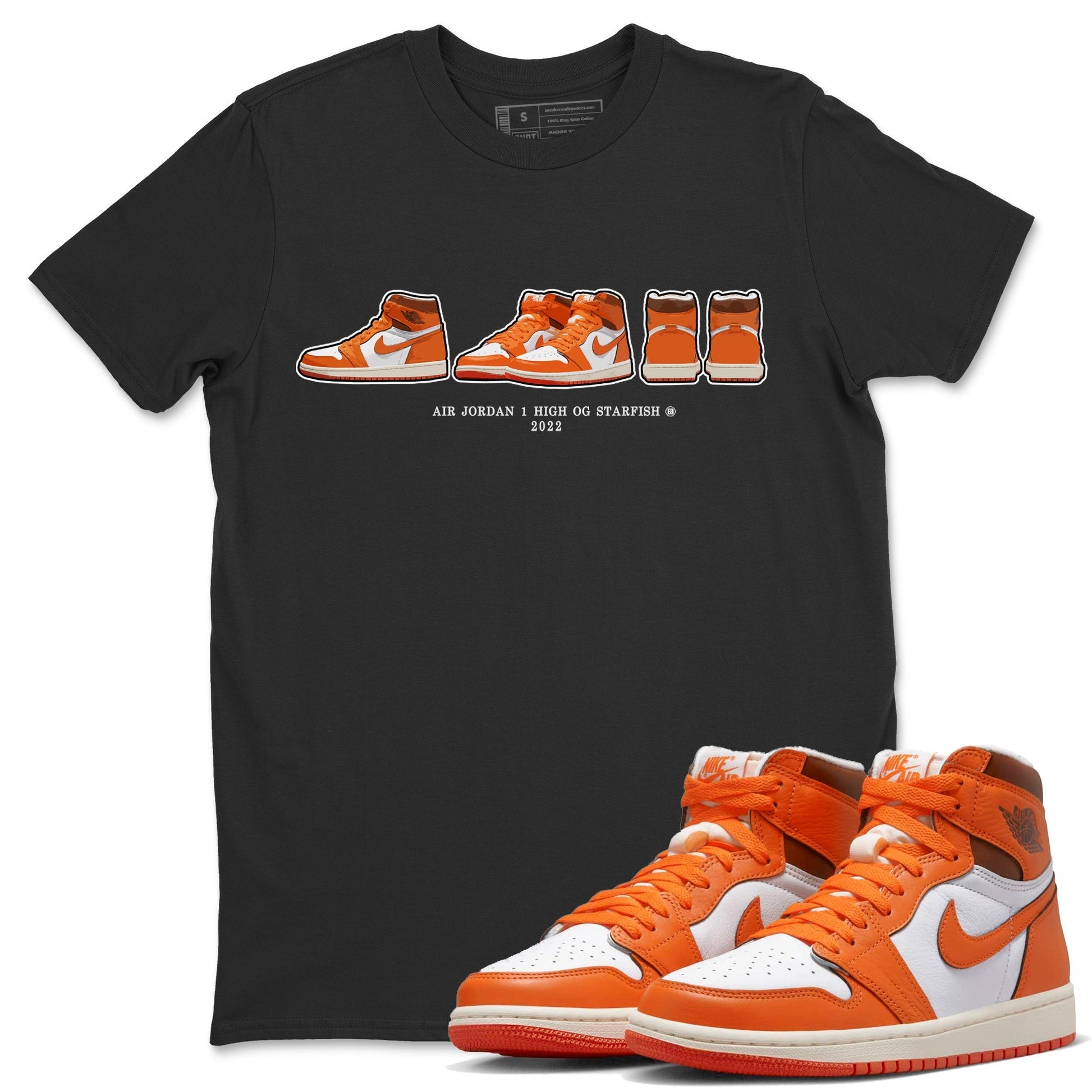 Jordan 1 Starfish Sneaker Match Tees Air Jordan 1 Prelude Sneaker Tees Jordan 1 Starfish Sneaker Release Tees Unisex Shirts