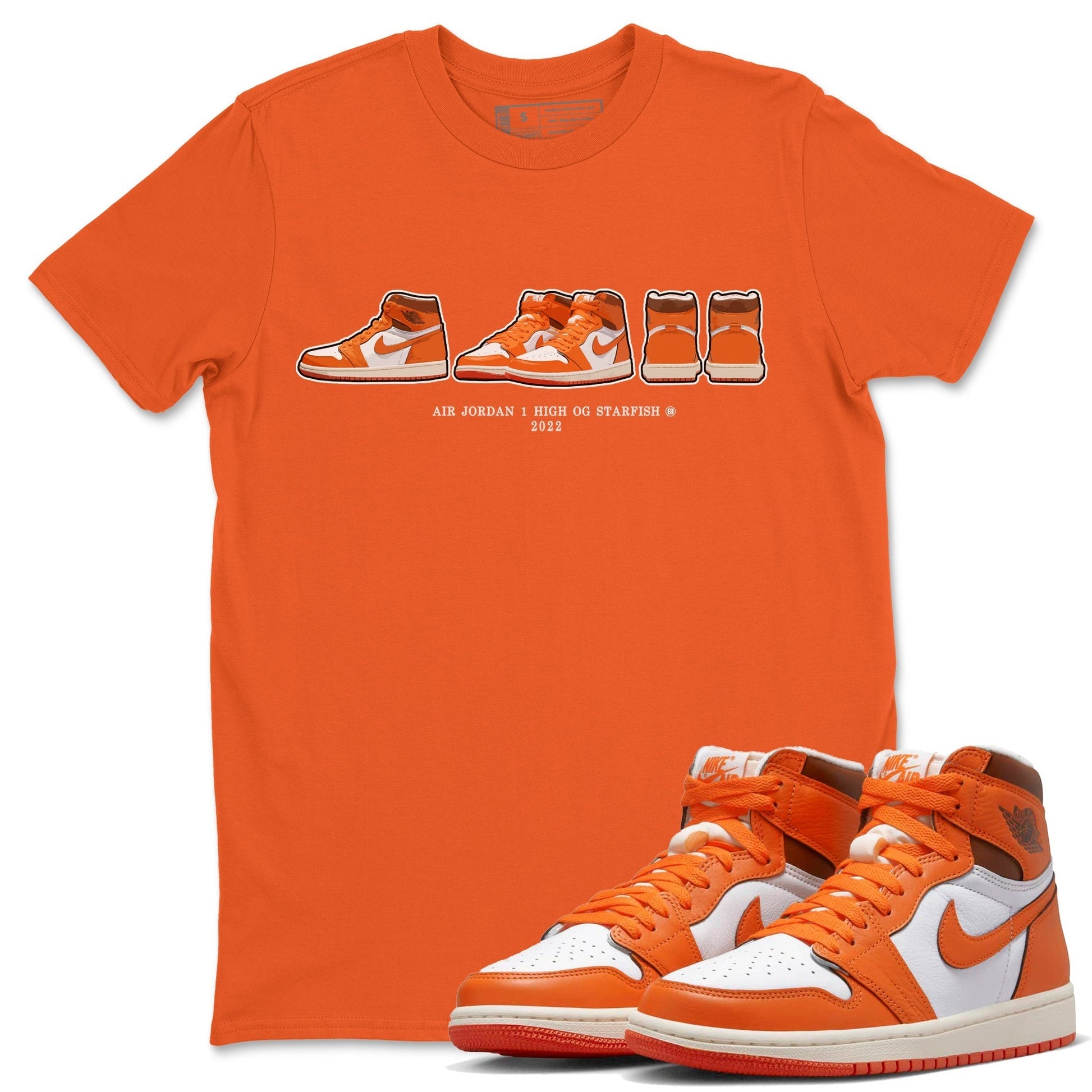 Jordan 1 Starfish Sneaker Match Tees Air Jordan 1 Prelude Sneaker Tees Jordan 1 Starfish Sneaker Release Tees Unisex Shirts