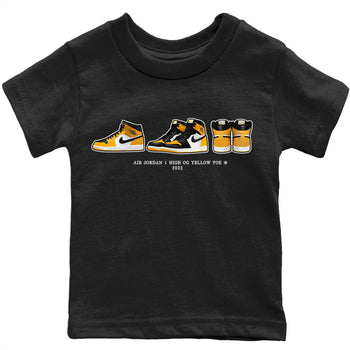 Jordan 1 Yellow Toe Sneaker Match Tees Air Jordan 1 Prelude Sneaker Tees Jordan 1 Yellow Toe Sneaker Release Tees Kids Shirts