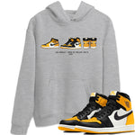 Jordan 1 Yellow Toe Sneaker Match Tees Air Jordan 1 Prelude Sneaker Tees Jordan 1 Yellow Toe Sneaker Release Tees Unisex Shirts