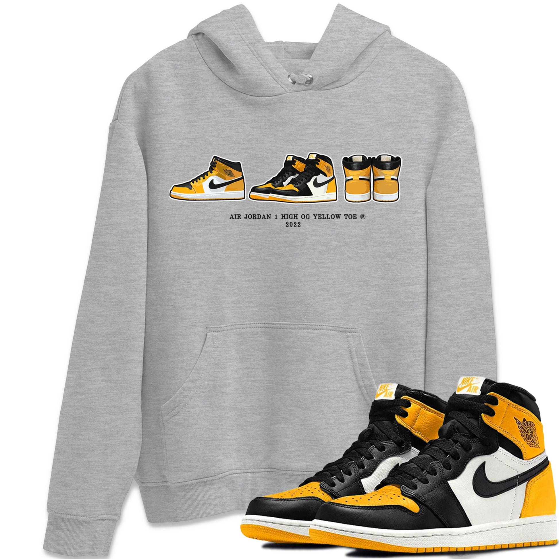 Jordan 1 Yellow Toe Sneaker Match Tees Air Jordan 1 Prelude Sneaker Tees Jordan 1 Yellow Toe Sneaker Release Tees Unisex Shirts