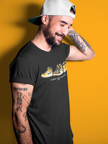 Jordan 1 Yellow Toe Sneaker Match Tees Air Jordan 1 Prelude Sneaker Tees Jordan 1 Yellow Toe Sneaker Release Tees Unisex Shirts