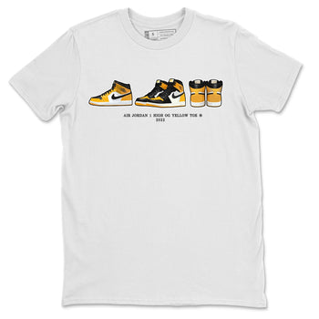 Jordan 1 Yellow Toe Sneaker Match Tees Air Jordan 1 Prelude Sneaker Tees Jordan 1 Yellow Toe Sneaker Release Tees Unisex Shirts