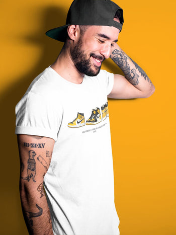 Jordan 1 Yellow Toe Sneaker Match Tees Air Jordan 1 Prelude Sneaker Tees Jordan 1 Yellow Toe Sneaker Release Tees Unisex Shirts
