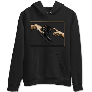 Jordan 1 Black Metallic Gold Sneaker Match Tees Adam's Creation Sneaker Tees Jordan 1 Black Metallic Gold Sneaker Release Tees Unisex Shirts