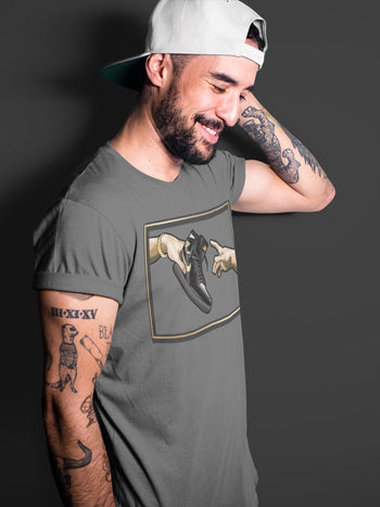 Jordan 1 Black Metallic Gold Sneaker Match Tees Adam's Creation Sneaker Tees Jordan 1 Black Metallic Gold Sneaker Release Tees Unisex Shirts