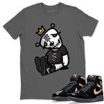 Jordan 1 Black Metallic Gold Sneaker Match Tees Dead Dolls Sneaker Tees Jordan 1 Black Metallic Gold Sneaker Release Tees Unisex Shirts