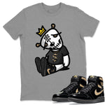 Jordan 1 Black Metallic Gold Sneaker Match Tees Dead Dolls Sneaker Tees Jordan 1 Black Metallic Gold Sneaker Release Tees Unisex Shirts