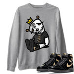 Jordan 1 Black Metallic Gold Sneaker Match Tees Dead Dolls Sneaker Tees Jordan 1 Black Metallic Gold Sneaker Release Tees Unisex Shirts