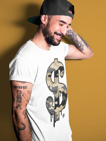 Jordan 1 Black Metallic Gold Sneaker Match Tees Dollar Camo Sneaker Tees Jordan 1 Black Metallic Gold Sneaker Release Tees Unisex Shirts