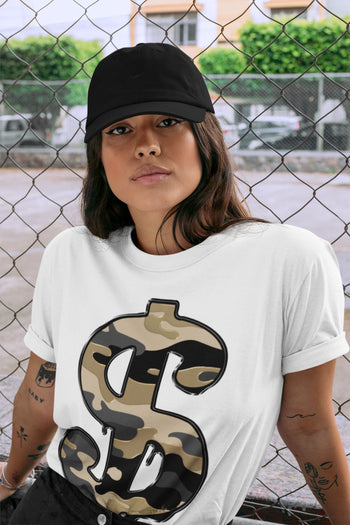 Jordan 1 Black Metallic Gold Sneaker Match Tees Dollar Camo Sneaker Tees Jordan 1 Black Metallic Gold Sneaker Release Tees Unisex Shirts