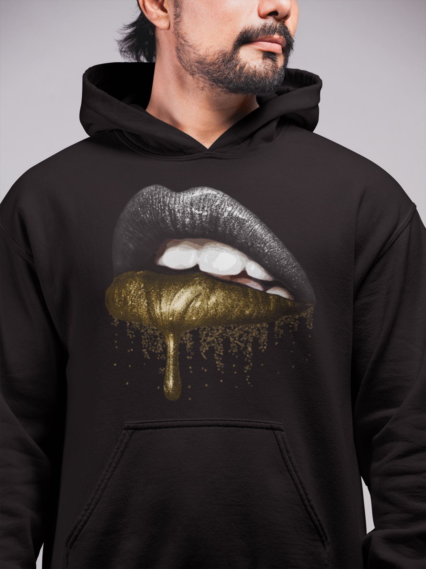 Jordan 1 Black Metallic Gold Sneaker Match Tees Dripping Lips Sneaker Tees Jordan 1 Black Metallic Gold Sneaker Release Tees Unisex Shirts