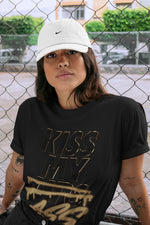 Jordan 1 Black Metallic Gold Sneaker Match Tees Kiss My Ass Sneaker Tees Jordan 1 Black Metallic Gold Sneaker Release Tees Unisex Shirts