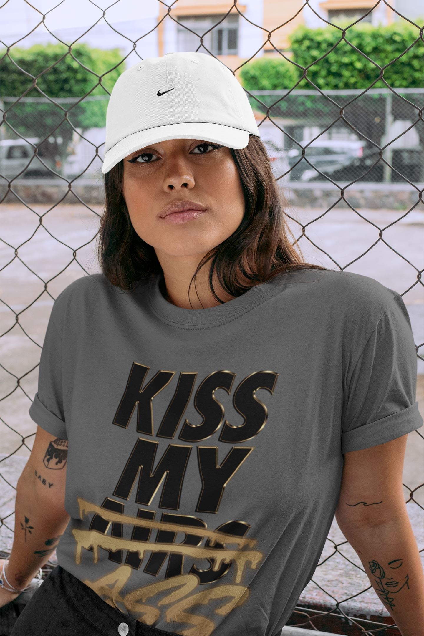 Jordan 1 Black Metallic Gold Sneaker Match Tees Kiss My Ass Sneaker Tees Jordan 1 Black Metallic Gold Sneaker Release Tees Unisex Shirts