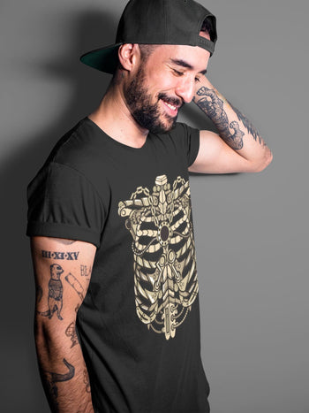 Jordan 1 Black Metallic Gold Sneaker Match Tees Metallic Ribcage Sneaker Tees Jordan 1 Black Metallic Gold Sneaker Release Tees Unisex Shirts