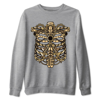 Jordan 1 Black Metallic Gold Sneaker Match Tees Metallic Ribcage Sneaker Tees Jordan 1 Black Metallic Gold Sneaker Release Tees Unisex Shirts