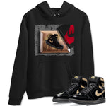 Jordan 1 Black Metallic Gold Sneaker Match Tees New Kicks Sneaker Tees Jordan 1 Black Metallic Gold Sneaker Release Tees Unisex Shirts