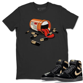 Jordan 1 Black Metallic Gold Sneaker Match Tees Sneaker Addiction Sneaker Tees Jordan 1 Black Metallic Gold Sneaker Release Tees Unisex Shirts
