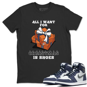 Jordan 1 Midnight Navy Sneaker Match Tees Christmas Present Sneaker Tees Jordan 1 Midnight Navy Sneaker Release Tees Unisex Shirts