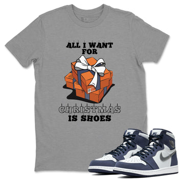 Jordan 1 Midnight Navy Sneaker Match Tees Christmas Present Sneaker Tees Jordan 1 Midnight Navy Sneaker Release Tees Unisex Shirts