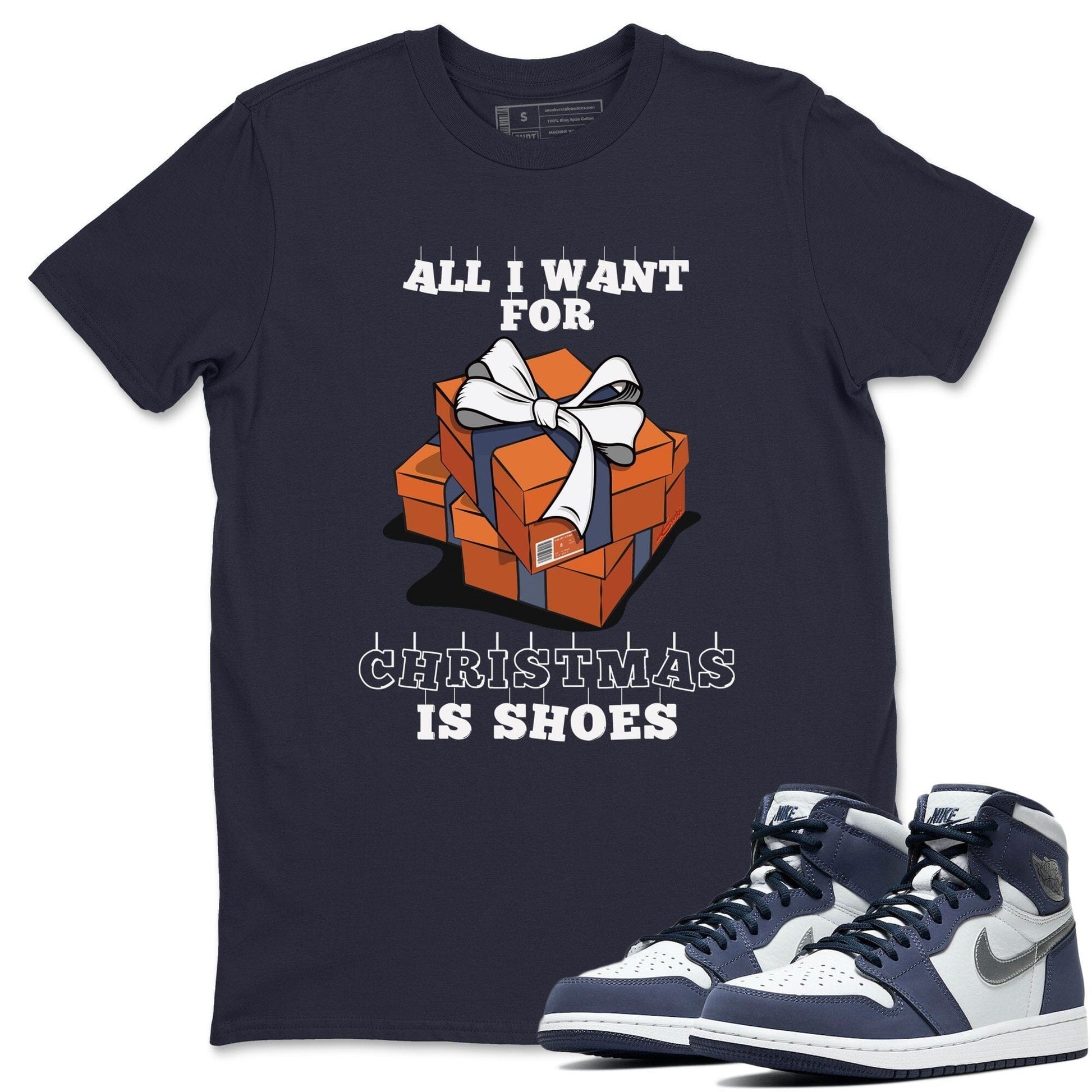 Jordan 1 Midnight Navy Sneaker Match Tees Christmas Present Sneaker Tees Jordan 1 Midnight Navy Sneaker Release Tees Unisex Shirts