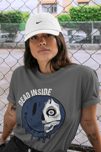 Jordan 1 Midnight Navy Sneaker Match Tees Dead Inside Sneaker Tees Jordan 1 Midnight Navy Sneaker Release Tees Unisex Shirts