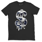 Jordan 1 Midnight Navy Sneaker Match Tees Dollar Camo Sneaker Tees Jordan 1 Midnight Navy Sneaker Release Tees Unisex Shirts