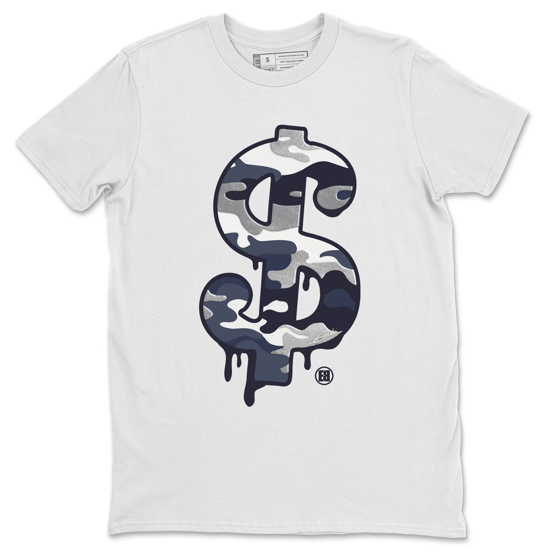 Jordan 1 Midnight Navy Sneaker Match Tees Dollar Camo Sneaker Tees Jordan 1 Midnight Navy Sneaker Release Tees Unisex Shirts