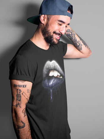 Jordan 1 Midnight Navy Sneaker Match Tees Dripping Lips Sneaker Tees Jordan 1 Midnight Navy Sneaker Release Tees Unisex Shirts