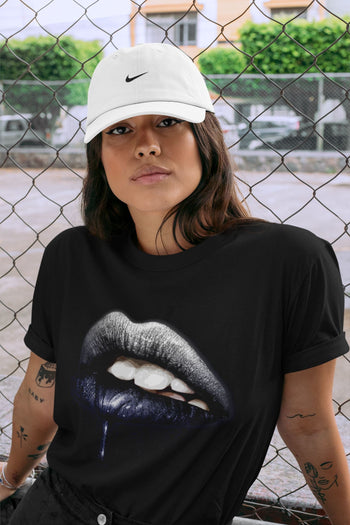 Jordan 1 Midnight Navy Sneaker Match Tees Dripping Lips Sneaker Tees Jordan 1 Midnight Navy Sneaker Release Tees Unisex Shirts