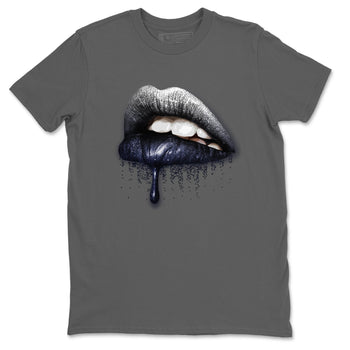 Jordan 1 Midnight Navy Sneaker Match Tees Dripping Lips Sneaker Tees Jordan 1 Midnight Navy Sneaker Release Tees Unisex Shirts