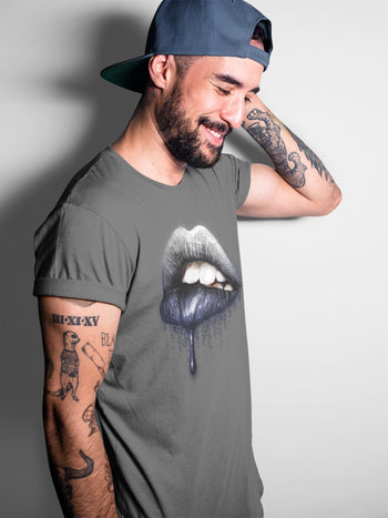 Jordan 1 Midnight Navy Sneaker Match Tees Dripping Lips Sneaker Tees Jordan 1 Midnight Navy Sneaker Release Tees Unisex Shirts