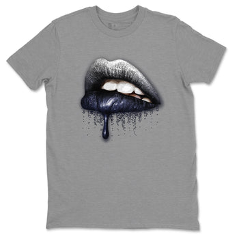 Jordan 1 Midnight Navy Sneaker Match Tees Dripping Lips Sneaker Tees Jordan 1 Midnight Navy Sneaker Release Tees Unisex Shirts