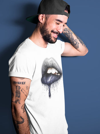Jordan 1 Midnight Navy Sneaker Match Tees Dripping Lips Sneaker Tees Jordan 1 Midnight Navy Sneaker Release Tees Unisex Shirts