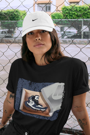 Jordan 1 Midnight Navy Sneaker Match Tees New Kicks Sneaker Tees Jordan 1 Midnight Navy Sneaker Release Tees Unisex Shirts