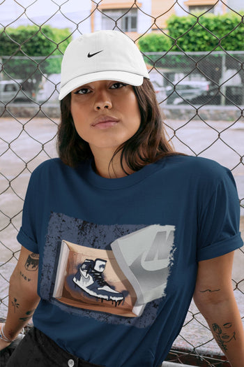 Jordan 1 Midnight Navy Sneaker Match Tees New Kicks Sneaker Tees Jordan 1 Midnight Navy Sneaker Release Tees Unisex Shirts