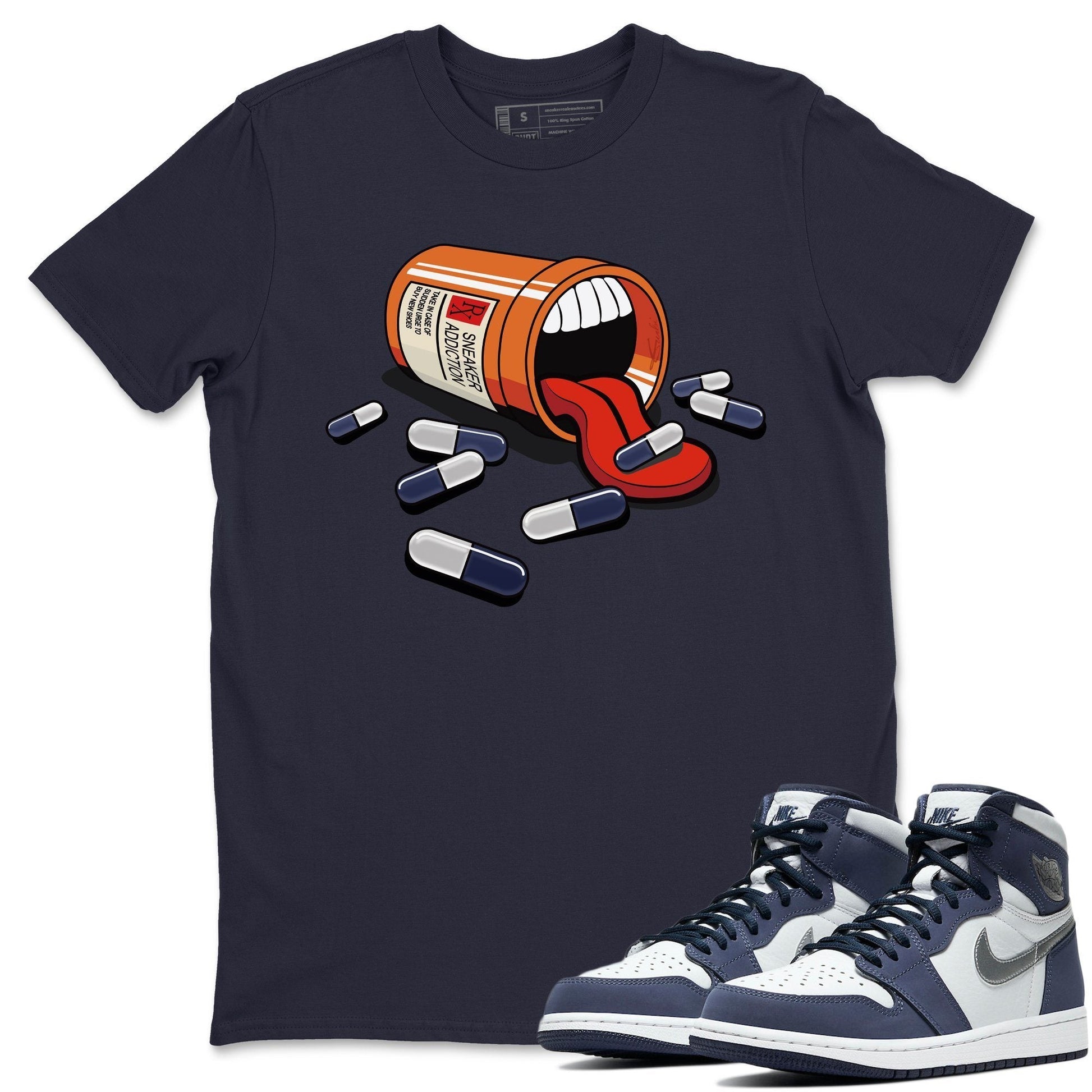 Jordan 1 Midnight Navy Sneaker Match Tees Sneaker Addiction Sneaker Tees Jordan 1 Midnight Navy Sneaker Release Tees Unisex Shirts