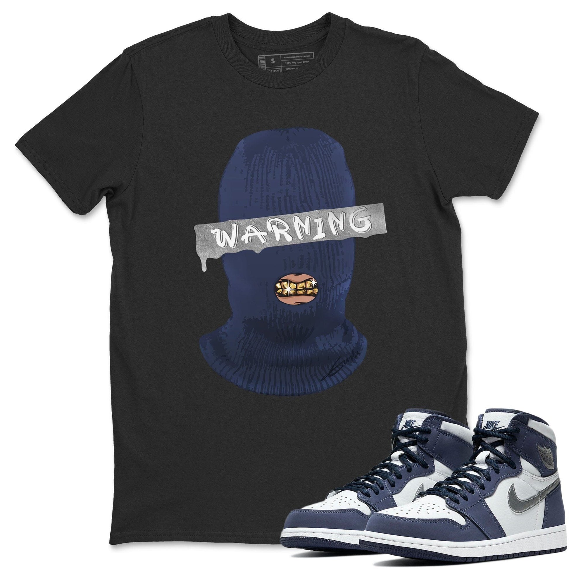 Jordan 1 Midnight Navy Sneaker Match Tees Warning Sneaker Tees Jordan 1 Midnight Navy Sneaker Release Tees Unisex Shirts