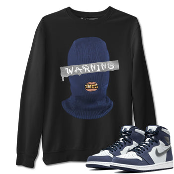Jordan 1 Midnight Navy Sneaker Match Tees Warning Sneaker Tees Jordan 1 Midnight Navy Sneaker Release Tees Unisex Shirts