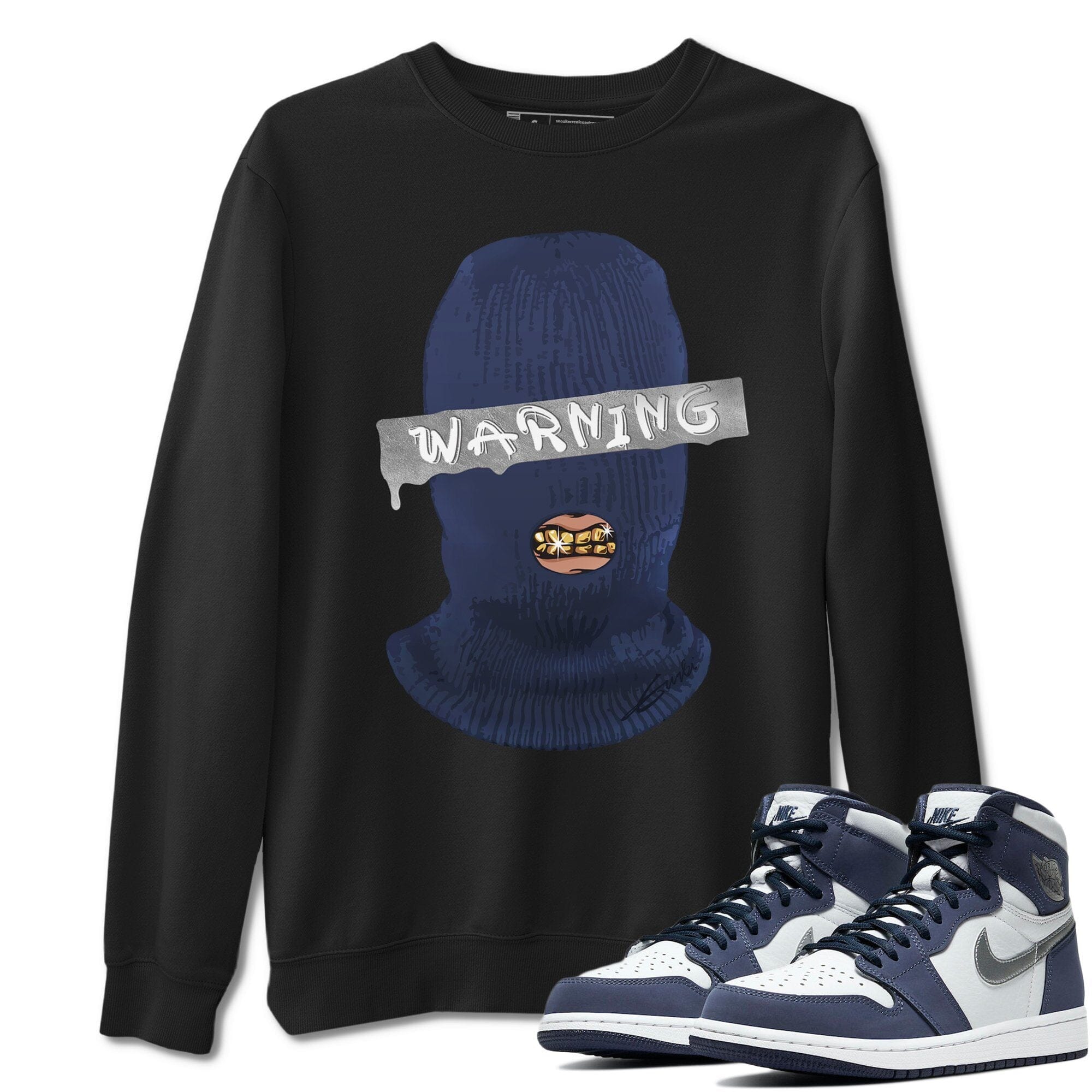 Jordan 1 Midnight Navy Sneaker Match Tees Warning Sneaker Tees Jordan 1 Midnight Navy Sneaker Release Tees Unisex Shirts