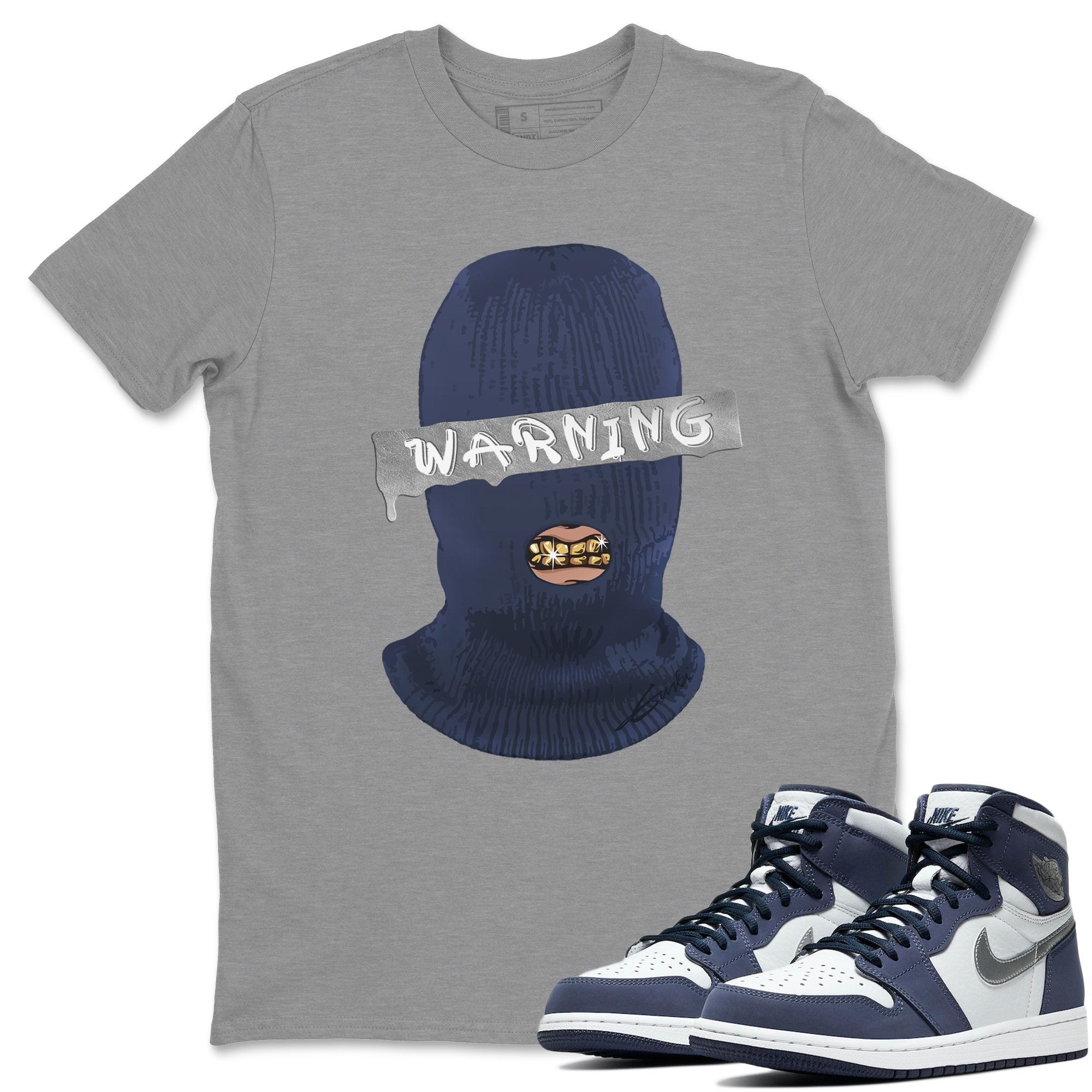 Jordan 1 Midnight Navy Sneaker Match Tees Warning Sneaker Tees Jordan 1 Midnight Navy Sneaker Release Tees Unisex Shirts