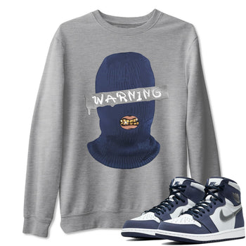 Jordan 1 Midnight Navy Sneaker Match Tees Warning Sneaker Tees Jordan 1 Midnight Navy Sneaker Release Tees Unisex Shirts