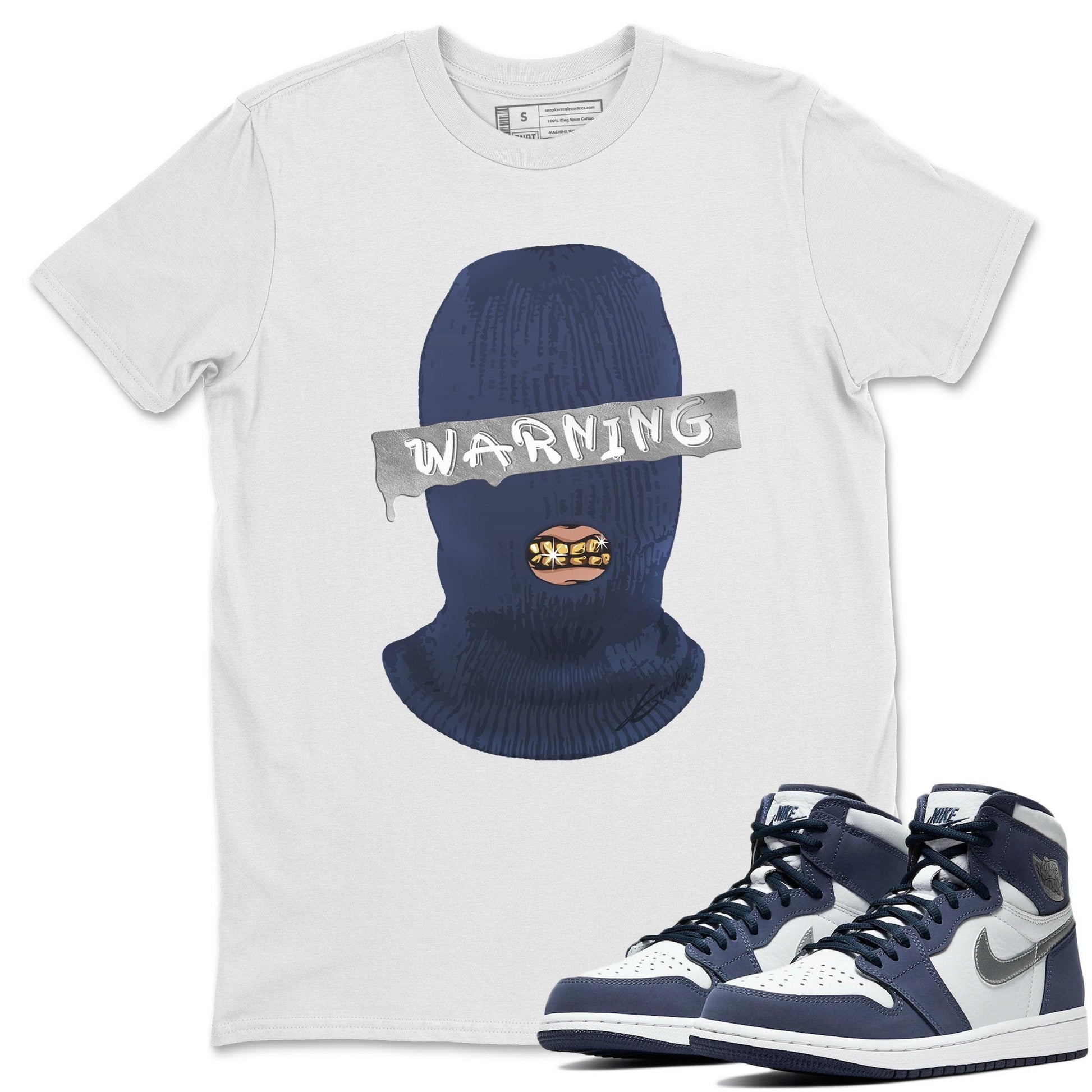 Jordan 1 Midnight Navy Sneaker Match Tees Warning Sneaker Tees Jordan 1 Midnight Navy Sneaker Release Tees Unisex Shirts
