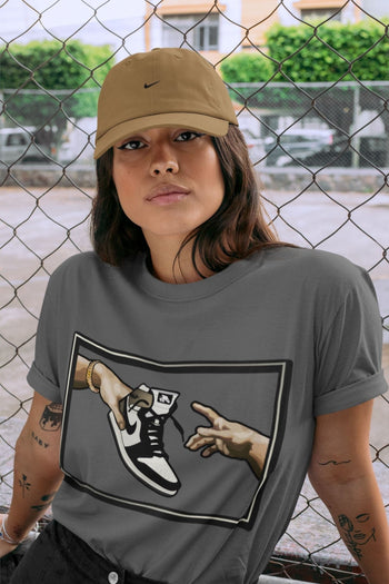 Jordan 1 Dark Mocha Sneaker Match Tees Adam's Creation Sneaker Tees Jordan 1 Dark Mocha Sneaker Release Tees Unisex Shirts